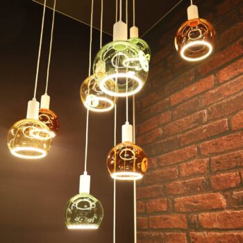 SEGULA LED žiarovka plávajúca, E27 oranžová G200 6 W 922 dim