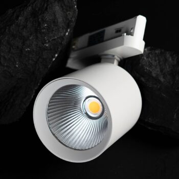 SLC LED track spot Fox, biely, 3 000 K, 3-fázový track