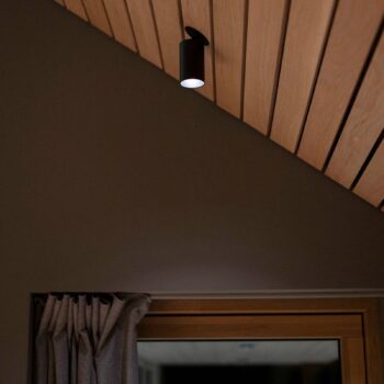 SLC LED vstavané bodové svietidlo Art, 1 svetlo, čierne, 2 700 K, hliník