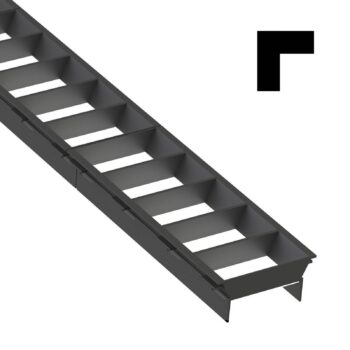 SLC lamela Click, modul L, čierna, plast