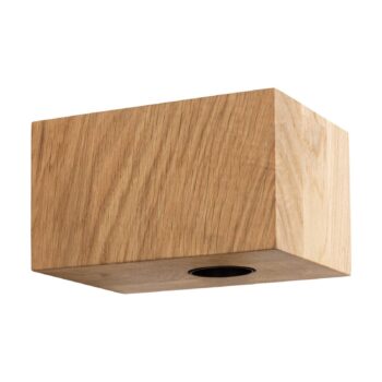 Segula nástenné svetlo Cozy, olejovaný dub, tvar kocky, E27