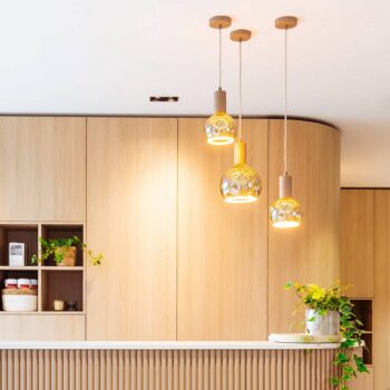 Segula závesné svietidlo Flow, olejovaný dub, E27