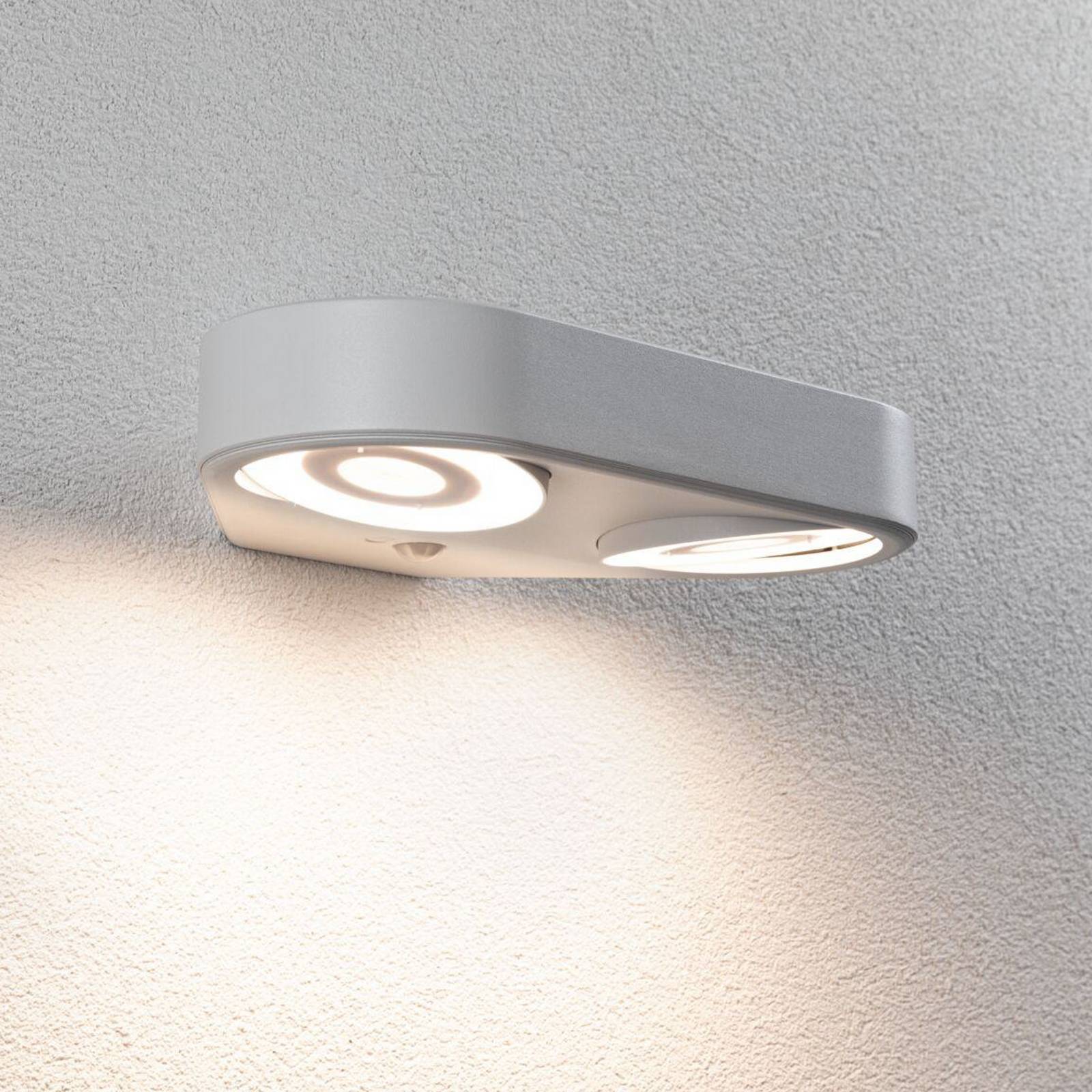 Senzorové vonkajšie nástenné svietidlo Paulmann LED Silma white 2-light IP44 Senzorové vonkajšie nástenné svietidlo Paulmann LED Silma white 2-light IP44