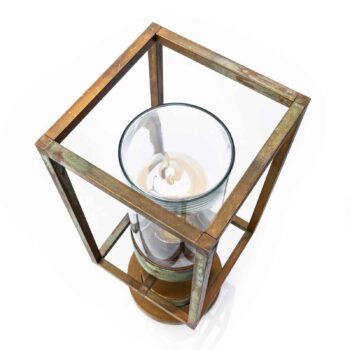 Soklové svietidlo Cubic³ 3369 mosadz/číra