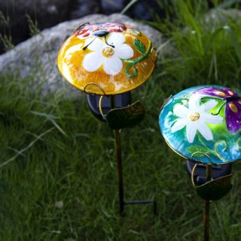 Solárna LED Salona dekoračné prvky, žltá/zelená