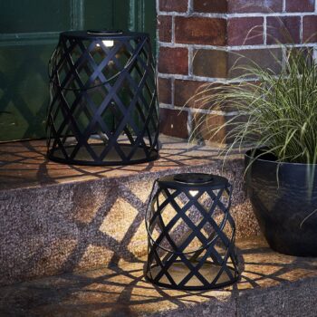 Solárne LED Calabria, diamantový vzor, 20 cm