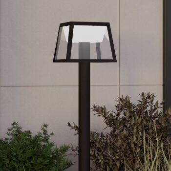 Solárne LED osvetlenie chodníkov Altilia, výška 106 cm, čierne, senzor