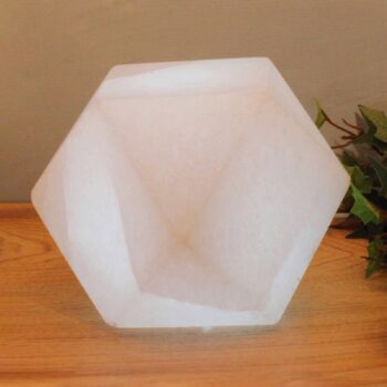 Soľná LED lampa White Line Diamant, USB