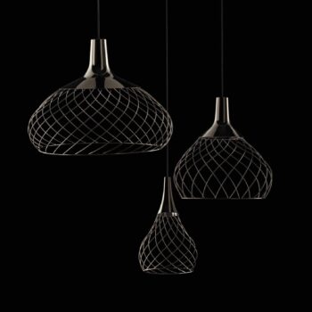 Stilnovo Mongolfier P3 LED závesné svietidlo, čierne