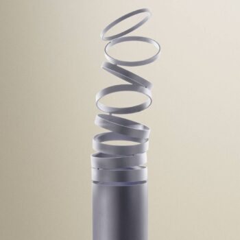 Stojaca LED lampa Artemide Decomposé, sivá