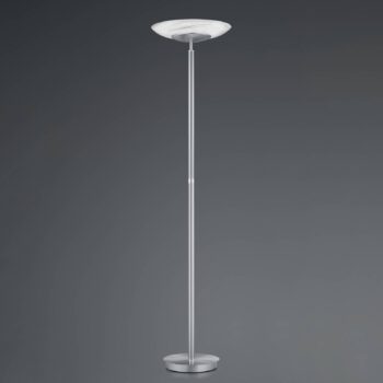 Stojacia LED lampa Findus, 1-plameňová, nikel