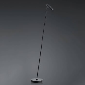 Stojacia LED lampa Tom, stmievateľná, čierna