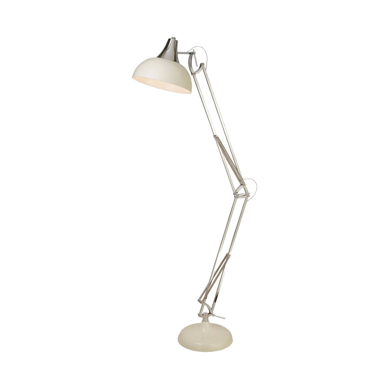 Stojacia lampa Goliáš, krémová, kov, E27, 170 cm, nastaviteľná Stojacia lampa Goliáš, krémová, kov, E27, 170 cm, nastaviteľná