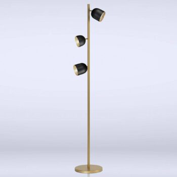 Stojacia lampa LED Dome čierna