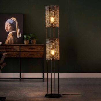 Stojacia lampa Luzien, výška 150 cm, 2-plameňová