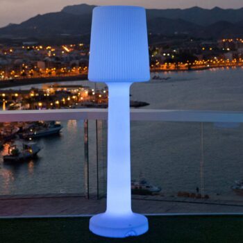 Stojacia lampa Newgarden Carmen s dobíjacou batériou, výška 110 cm