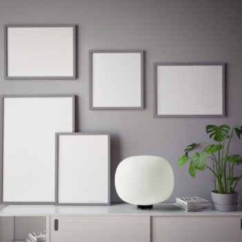 Stolná lampa Bombo mliečne sklo výška 18cm Ø 19 cm