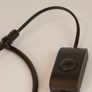 Stolná lampa Dulwich, stmievateľná, čierna, kov, 57 cm, E27