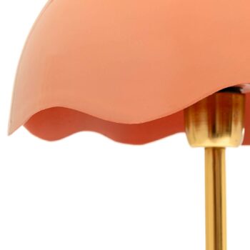 Stolná lampa KARE Lia, ružová, oceľ/mramor, výška 50 cm