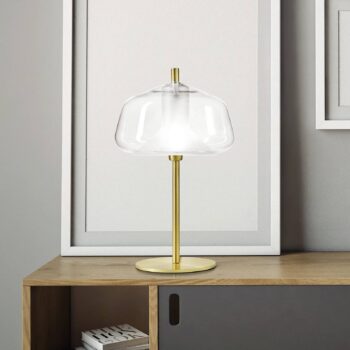 Stolná lampa X-Ray, tienidlo 12 cm vysoká, číra