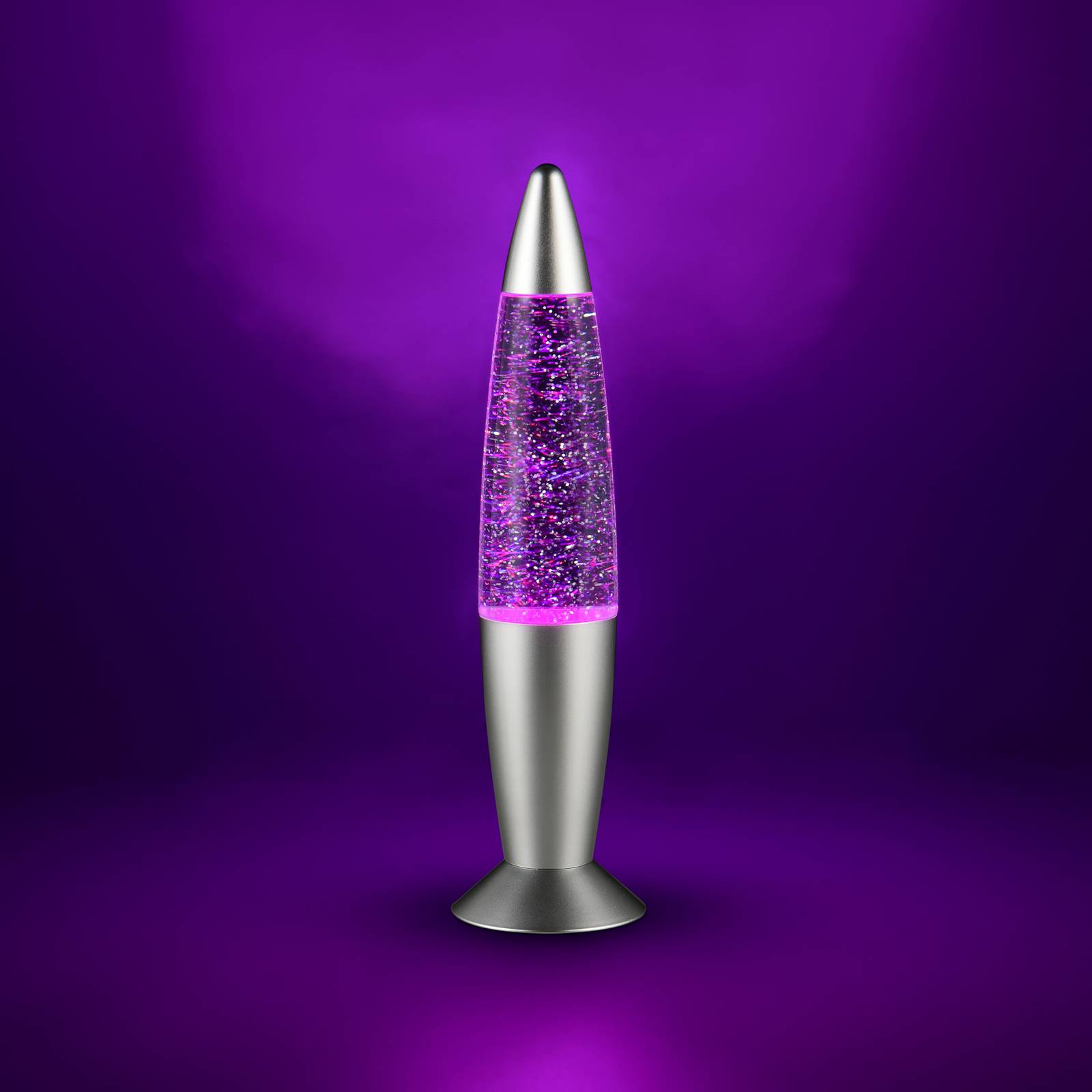 Stolová LED lampa FAME, titánová farba, výška 35 cm, RGB, USB Stolová LED lampa FAME, titánová farba, výška 35 cm, RGB, USB