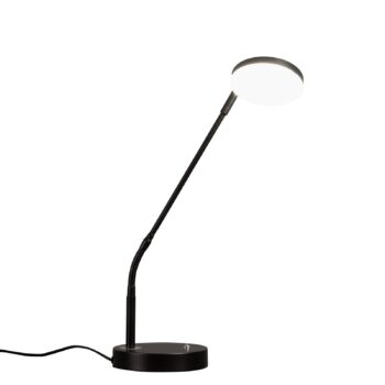 Stolová LED lampa Sorento, pieskovo čierna, výška 48 cm, CCT stmievateľné