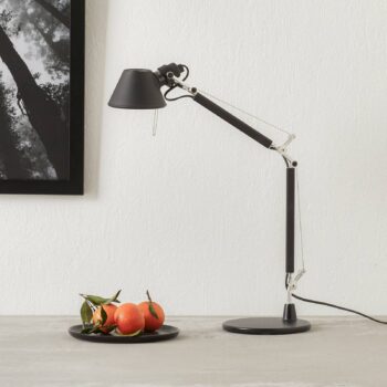 Stolová lampa Artemide Tolomeo Micro, čierna