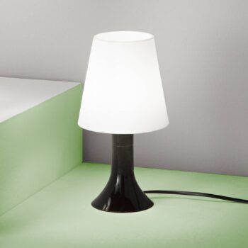 Stolová lampa BINGO Lumetto, čierna/biela, výška 24,5 cm