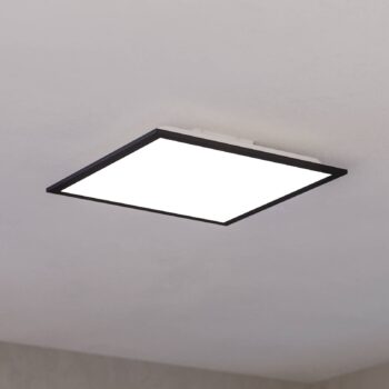 Stolová lampa Barlaston, výška 39 cm, čierna/sivá, kov/látka