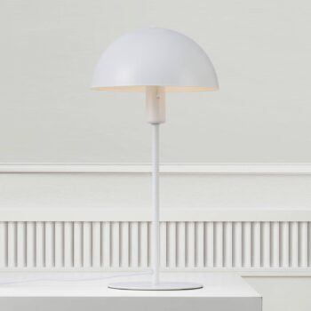 Stolová lampa Ellen 20, biela, kov, pätica E14