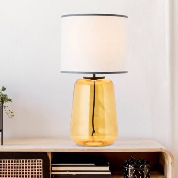 Stolová lampa Hydra výška 56,5 cm sivá/žltá