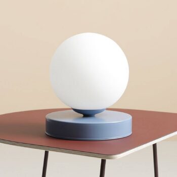 Stolová lampa Joel, výška 17 cm, modrá/biela