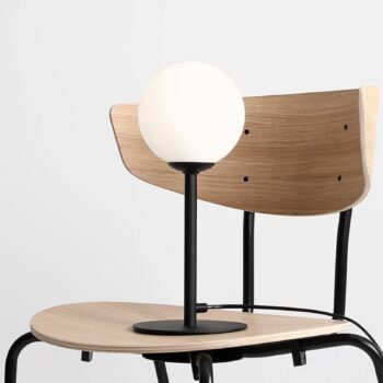 Stolová lampa Joel, výška 35 cm, čierna/biela