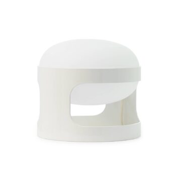 Stolová lampa Kartell KD28, biela, Ø 25 cm, E14-LED