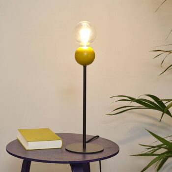 Stolová lampa OSRAM Decor Bubble, žltá, 1-pl., oceľ, E27