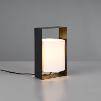 Stolová lampa Pail, čierna matná, kov, výška 27 cm