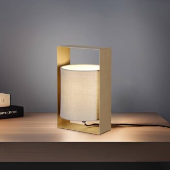 Stolová lampa Pail, coffee, kov, výška 27 cm