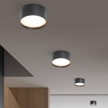 Stropné LED svetlo CMD 9094, Ø 15 cm, antracitová farba, IP44, kov