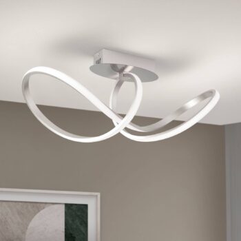 Stropné LED svetlo Circus, 3 000 K, satinovaná