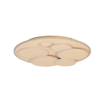 Stropné LED svetlo Dots, piesková farba, Ø 50 cm, kov/akryl, CCT