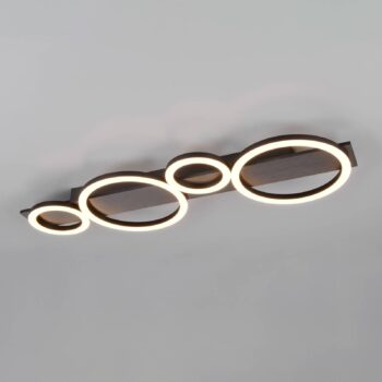 Stropné LED svetlo Lumos, hliník, 3 000 K, kov, dĺžka 72 cm