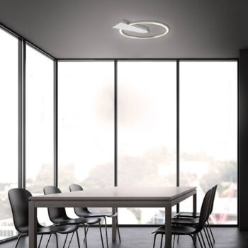 Stropné LED svetlo Nico, 3 000 K, okrúhle, chróm