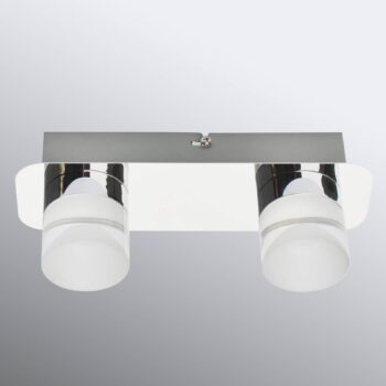 Stropné LED svietidlo Stefanie, 2-pl., chróm