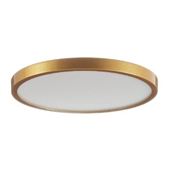 Stropné LED svietidlo Vika, okrúhle, zlatá, Ø 30cm