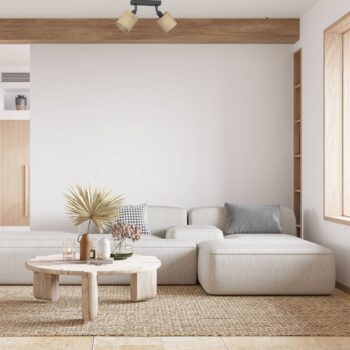 Stropné bodové svetlá Adeline jutové tienidlá 2-pl. dlhé