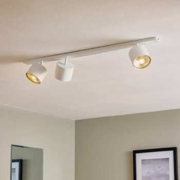 Stropné bodové svetlá Bot, biele, 3-plameňové