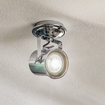 Stropné bodové svetlá Canico, 1-plameňové, chróm