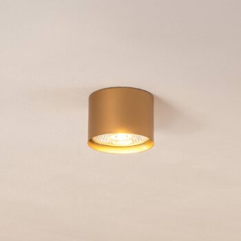 Stropné bodové svetlá Chloe pevné, zlaté