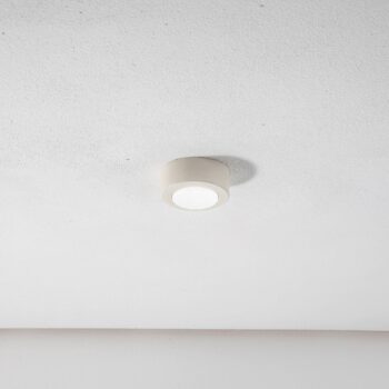 Stropné bodové svietidlo SPOT 53, krémovo biele, Ø 11,5 cm, kov, GX53