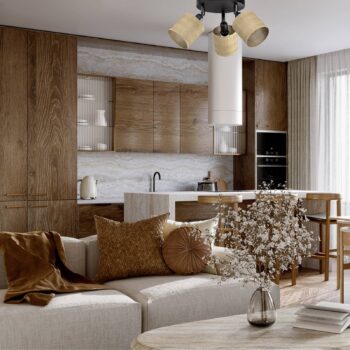 Stropné svietidlo Adeline, 3-pl., juta, okrúhle, Ø 45 cm